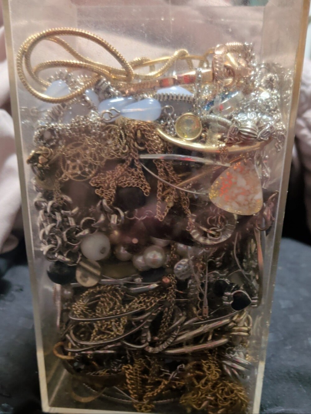 Huge jewelry lot full of costume, wearable, broken, craft jewelry
